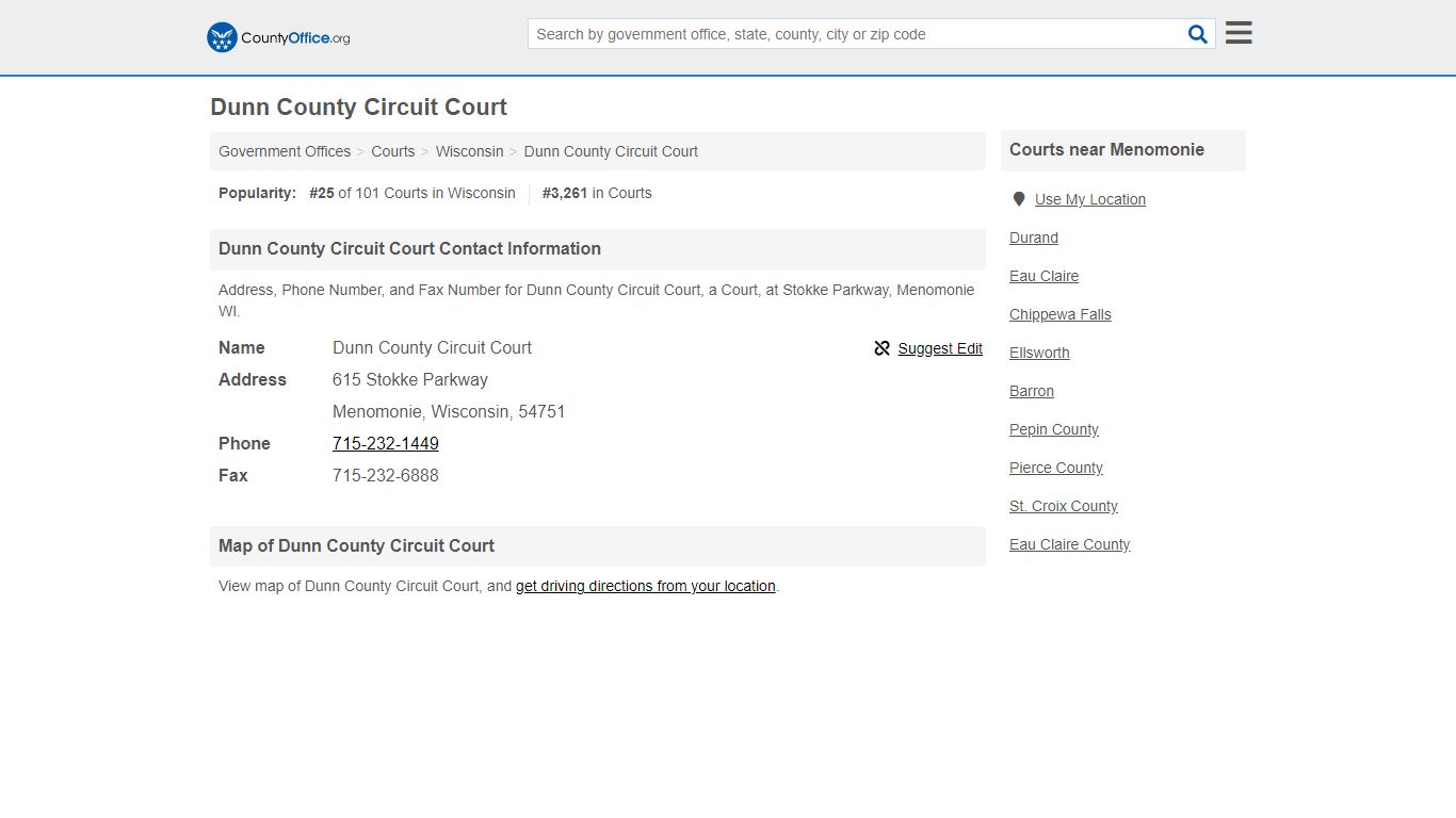 Dunn County Circuit Court